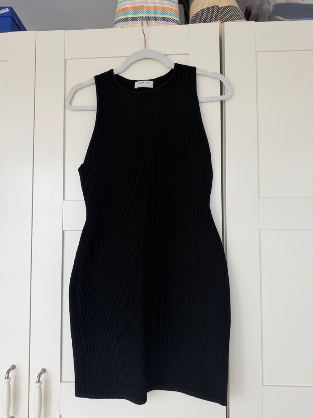 Aritzia Ribbed Sleeveless Bodycon Dress - Black